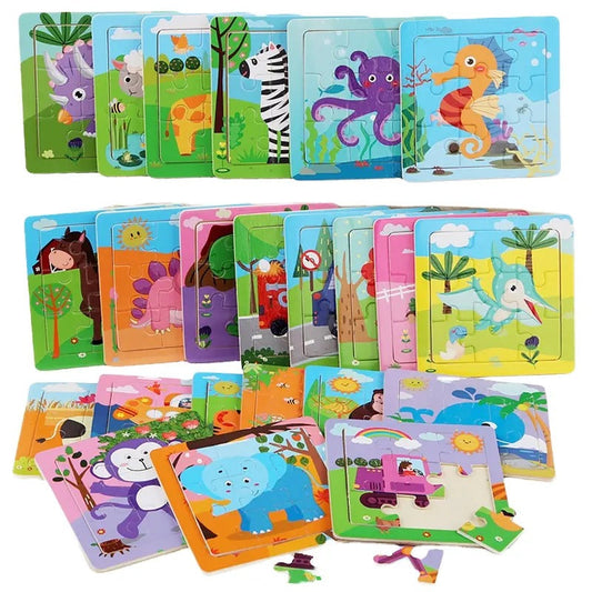 Wooden Animals Jigsaw Puzzle Board
