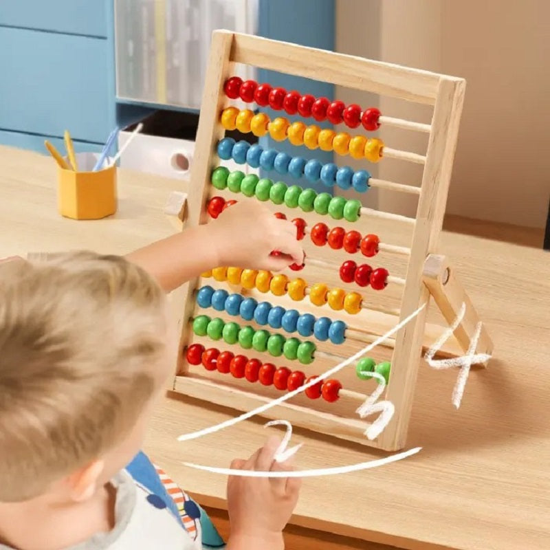 Wooden Multicolor Abacus Counting Rack