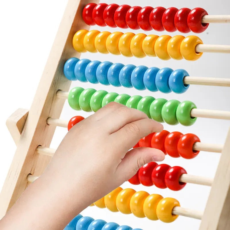 Wooden Multicolor Abacus Counting Rack