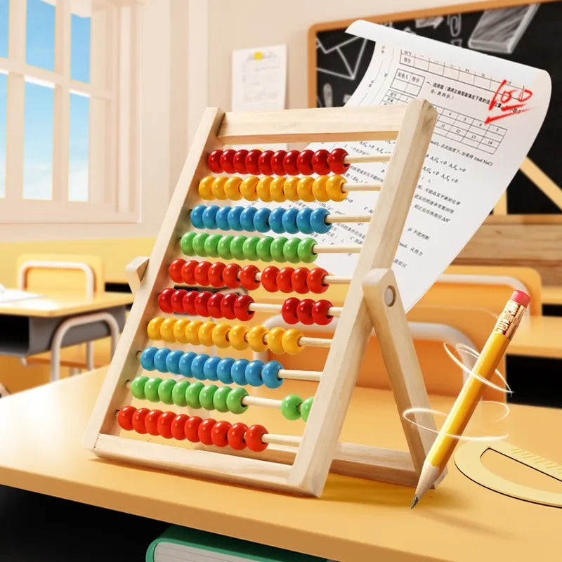 Wooden Multicolor Abacus Counting Rack