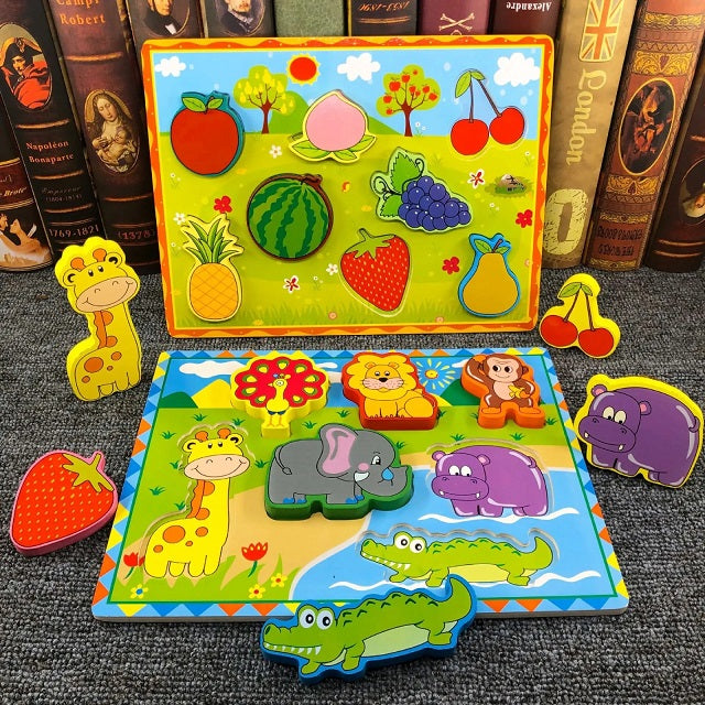 Wooden 3D Interactive Sorting Educational Boards