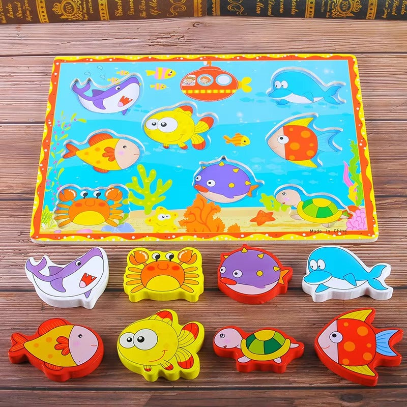 Wooden 3D Interactive Sorting Educational Boards