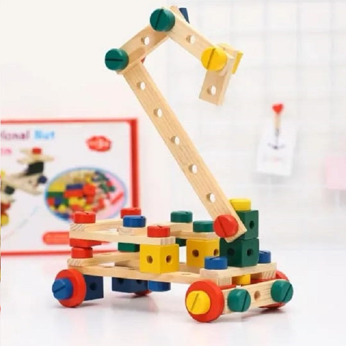 Wooden Multifunctional Nut Construction Set