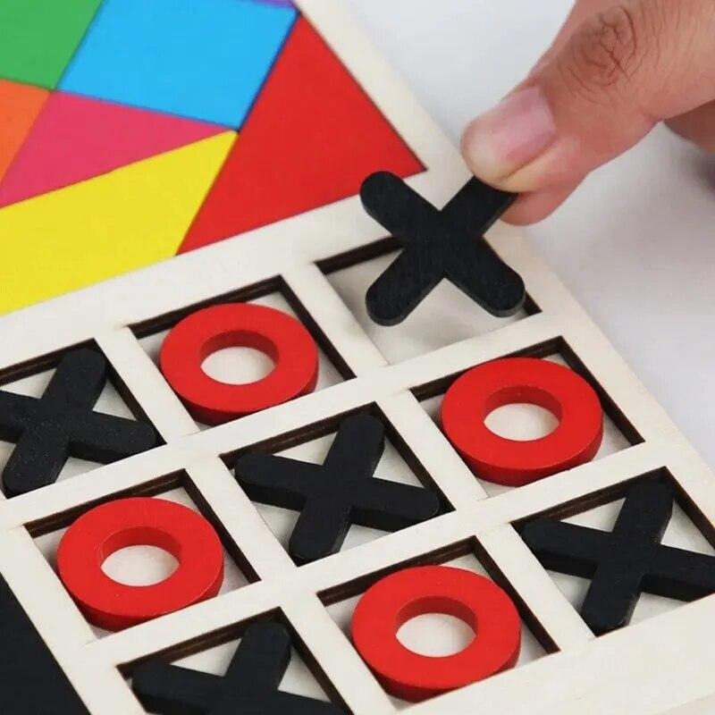 Wooden Montessori 3 in 1 Puzzle Activity Board