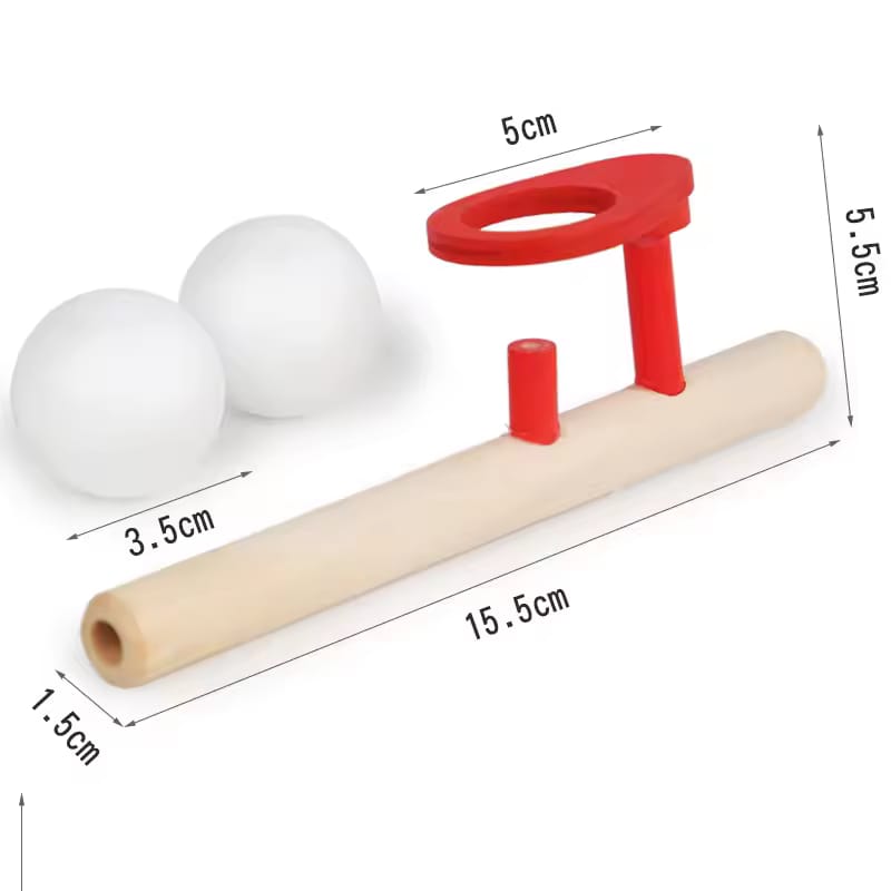 Wooden Floating Blowing Ball Activity Game