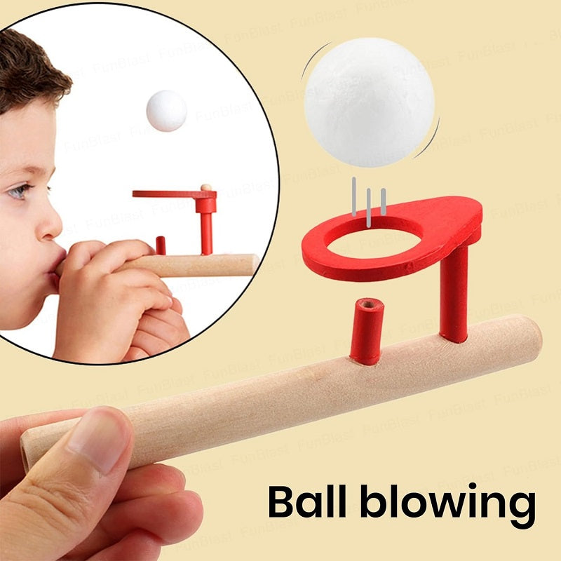 Wooden Floating Blowing Ball Activity Game
