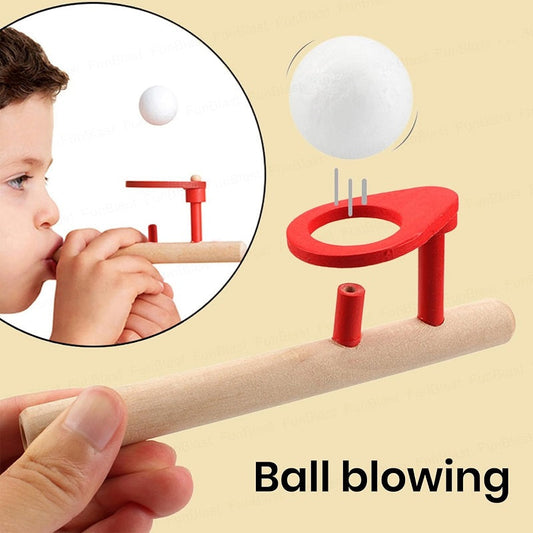 Wooden Floating Blowing Ball Activity Game