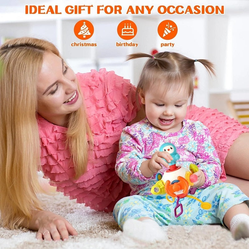 8 In 1 Multifunction Space Busy Teether With Rattles