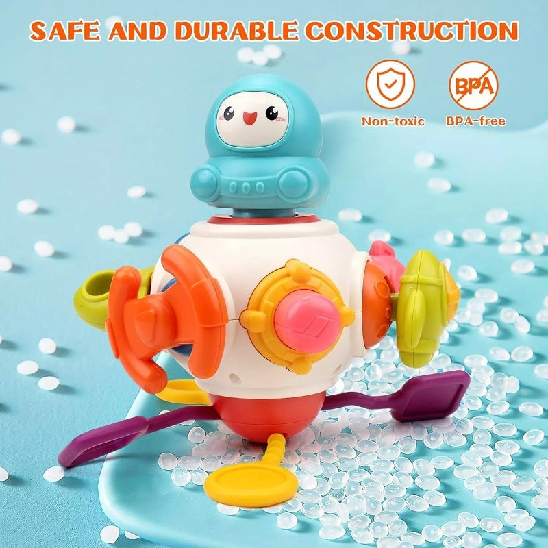 8 In 1 Multifunction Space Busy Teether With Rattles