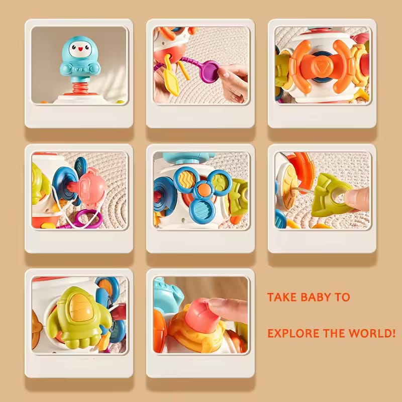 8 In 1 Multifunction Space Busy Teether With Rattles