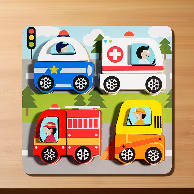 Wooden 3D Montessori Inshape Activity Sorting Board