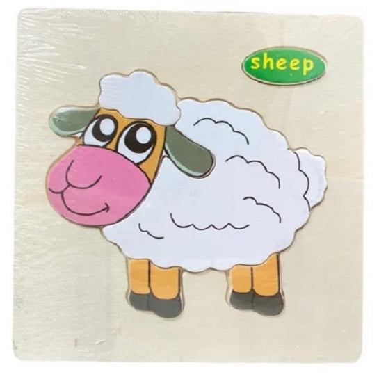 Wooden Montessori Jigsaw Puzzle Board