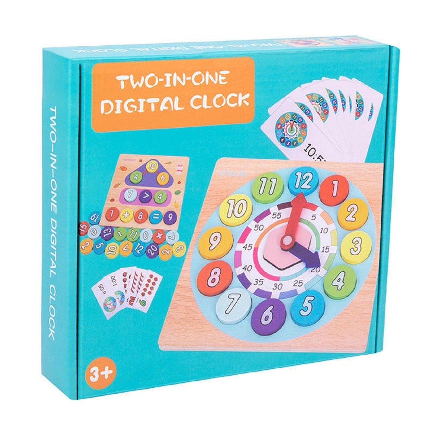 Wooden 2-in-1 Numbers Activity & Digital Clock