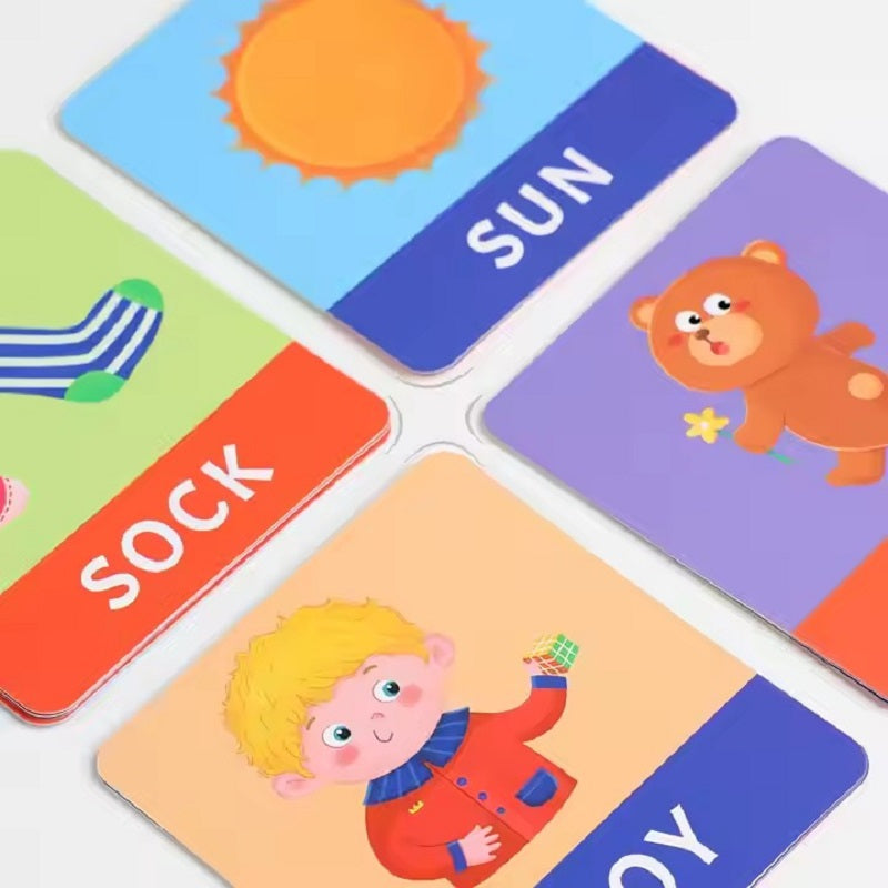 Wooden Montessori Learn-to-Spell Game with Word Cards