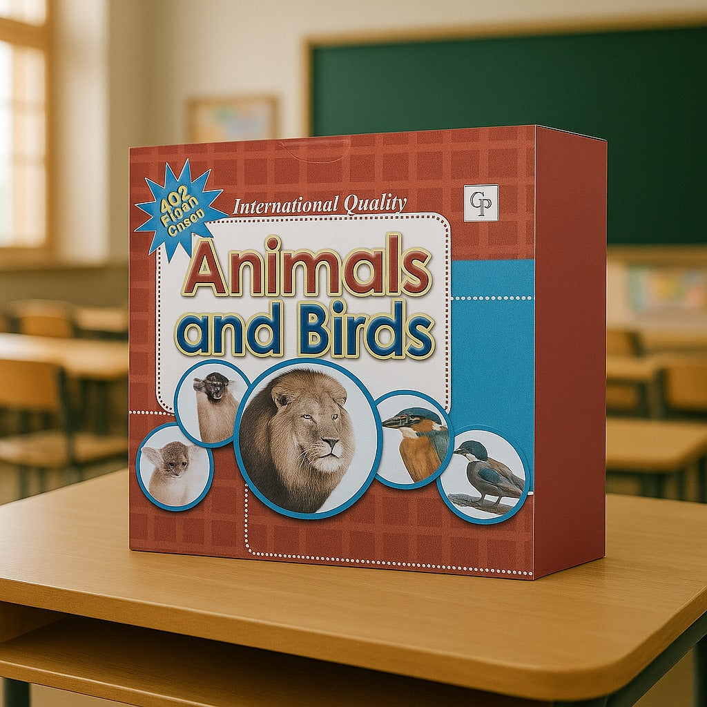 Animals & Birds 40 Educational Flash Cards Set