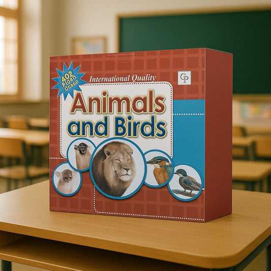 Animals & Birds 40 Educational Flash Cards Set