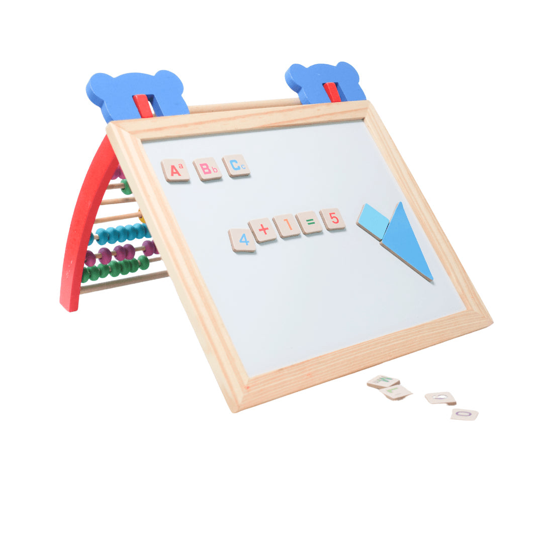 Wooden Multi-Function Educational Activity Board for Kids