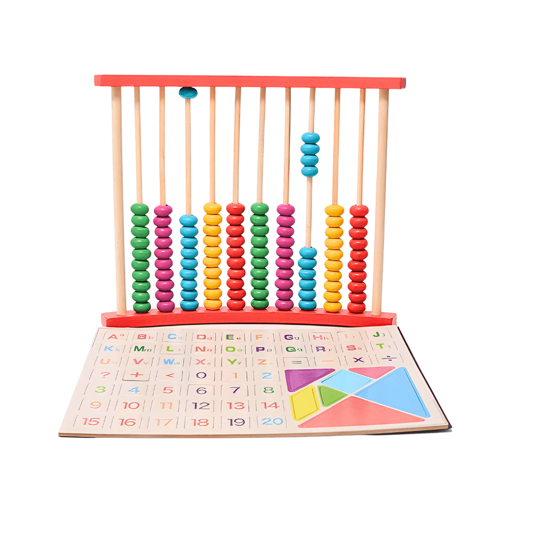 Wooden Multi-Function Educational Activity Board for Kids