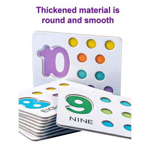 Wooden Interactive Numbers & Beads Matching Game