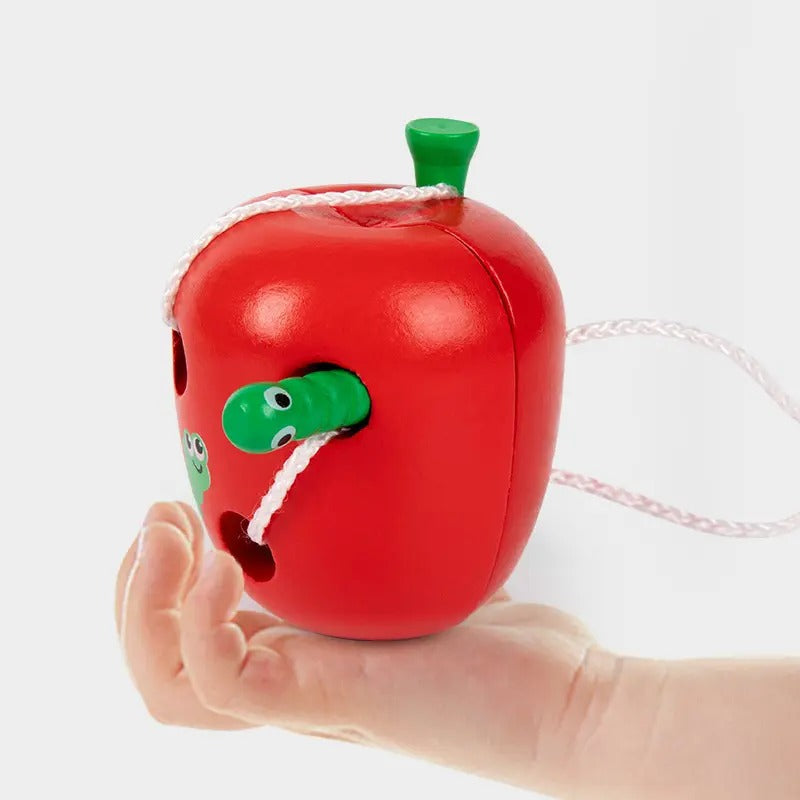 Wooden Fruits Combination Toy With Threading Activity