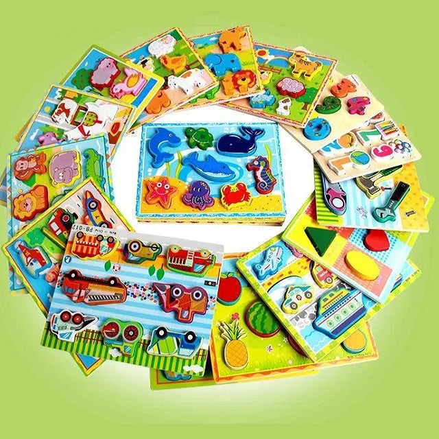 Wooden 3D Interactive Sorting Educational Boards