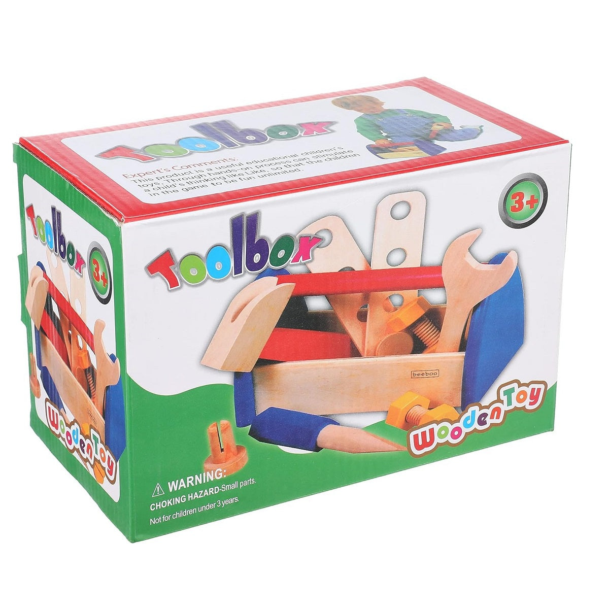 Wooden Multicolor Construction Activity Tool Kit Set