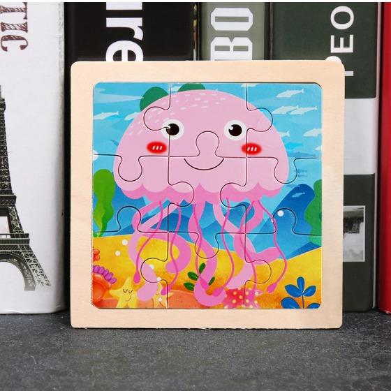 Wooden Montessori Characters Jigsaw Puzzle Boards