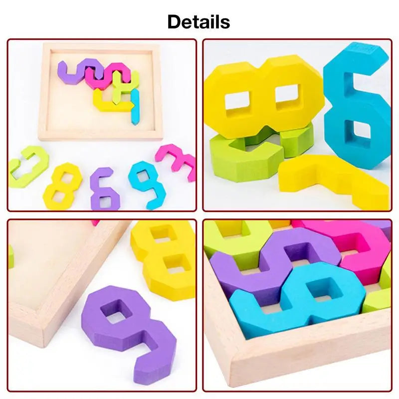 Wooden Numeral Mind Sharpening Puzzle For Kids