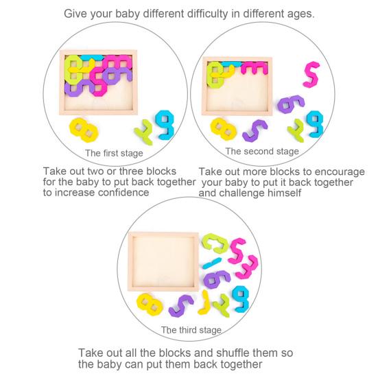 Wooden Numeral Mind Sharpening Puzzle For Kids