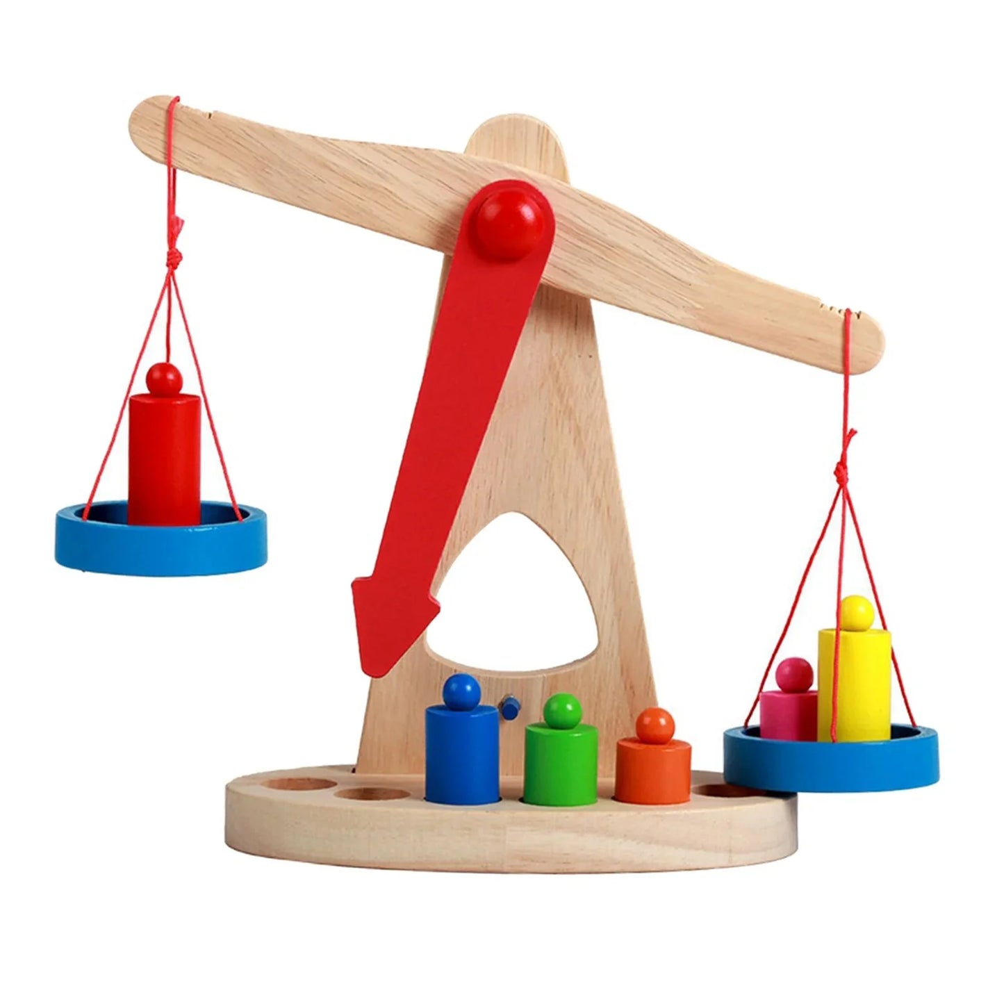 Wooden Montessori Weight Measuring & Balancing Scale