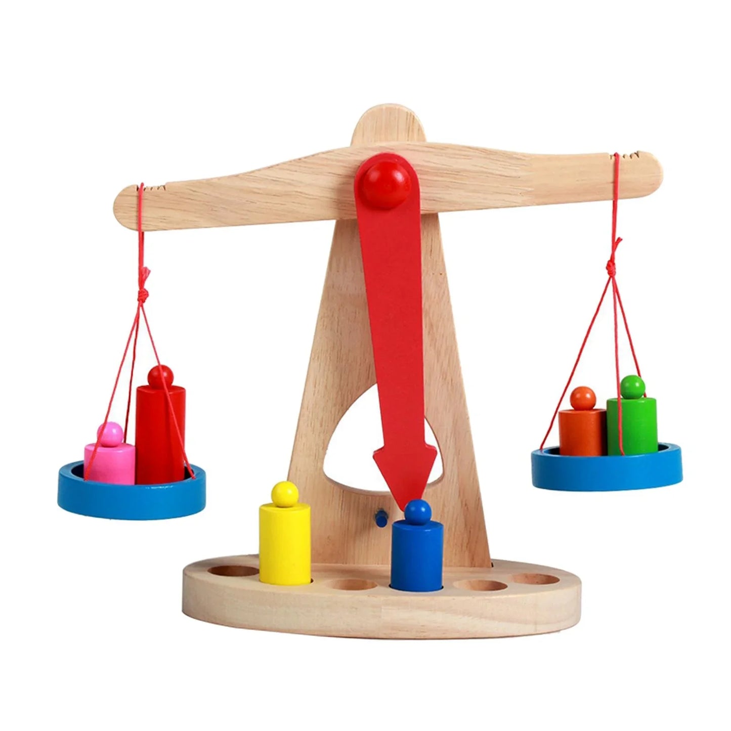 Wooden Montessori Weight Measuring & Balancing Scale