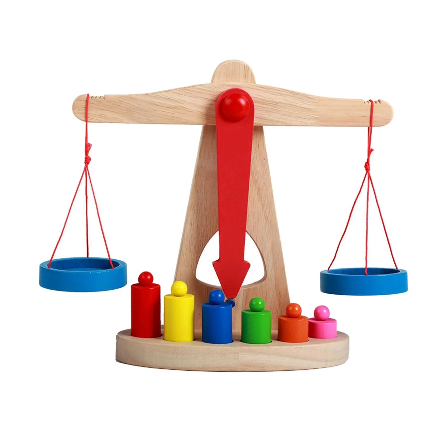 Wooden Montessori Weight Measuring & Balancing Scale