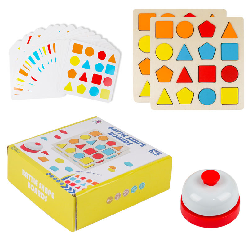 Wooden 3D Shape Puzzle Challenge Board Game