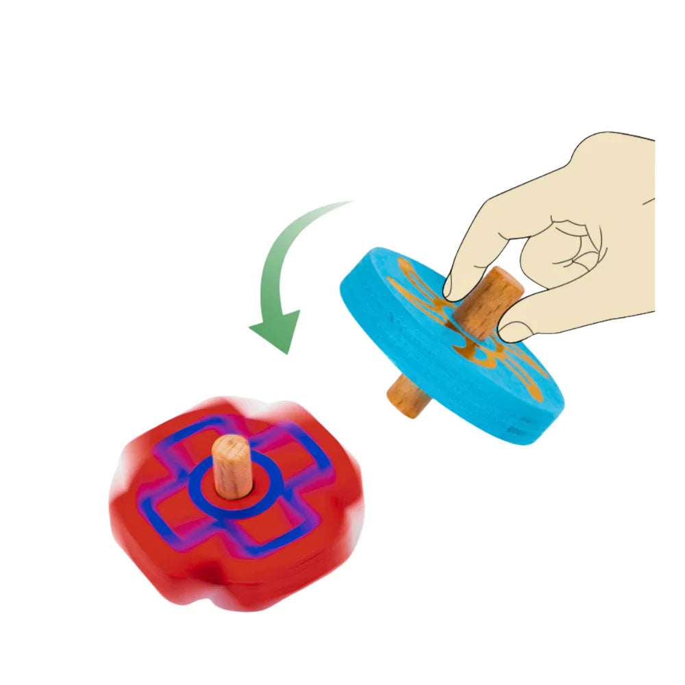 Wooden Montessori Gyroscope Activity Roller Track