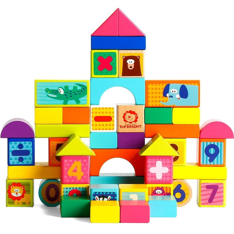 Wooden Multicolor Interactive Blocks