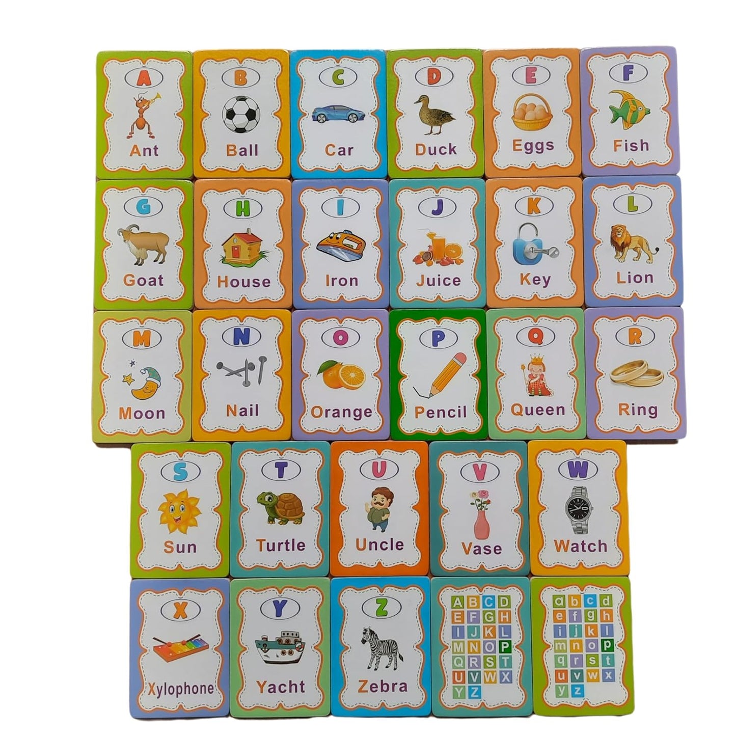 Wooden Capital Alphabets Write & Wipe Flash Cards